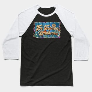 Vintage Brothers Name Flowers Limited Edition Classic Styles Baseball T-Shirt